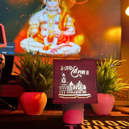 Divine Radiance: 3-in-1 Ayodhya Ram Mandir Aroma Burner & Night Lamp