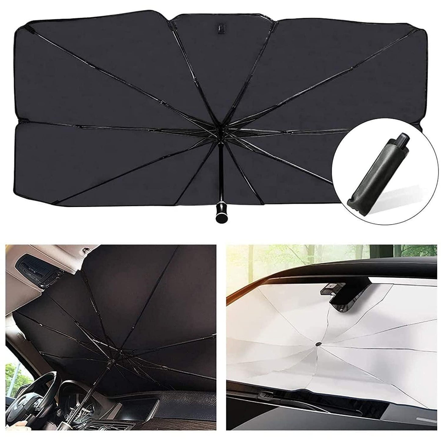 Beat the Heat: Car Windshield Sun Shade Umbrella