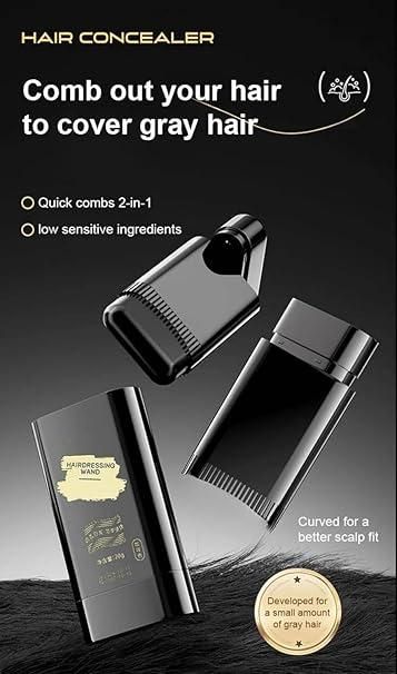 Instant Hair Color Stick, 2-in-1 Touch-Up Comb