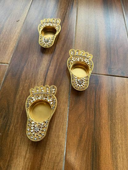 Metal Diya Golden finish