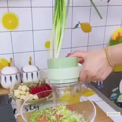 4 in 1 Portable Electric Vegetable Cutter Set